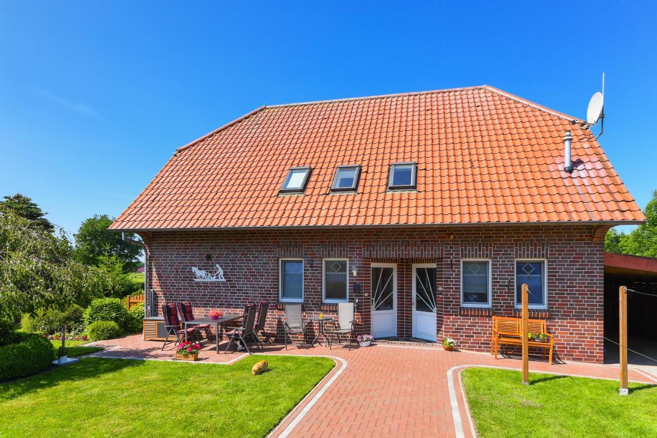Ferienwohnung Mühlenblick auf dem Ferienhof Eschen Moorweg Exterior foto