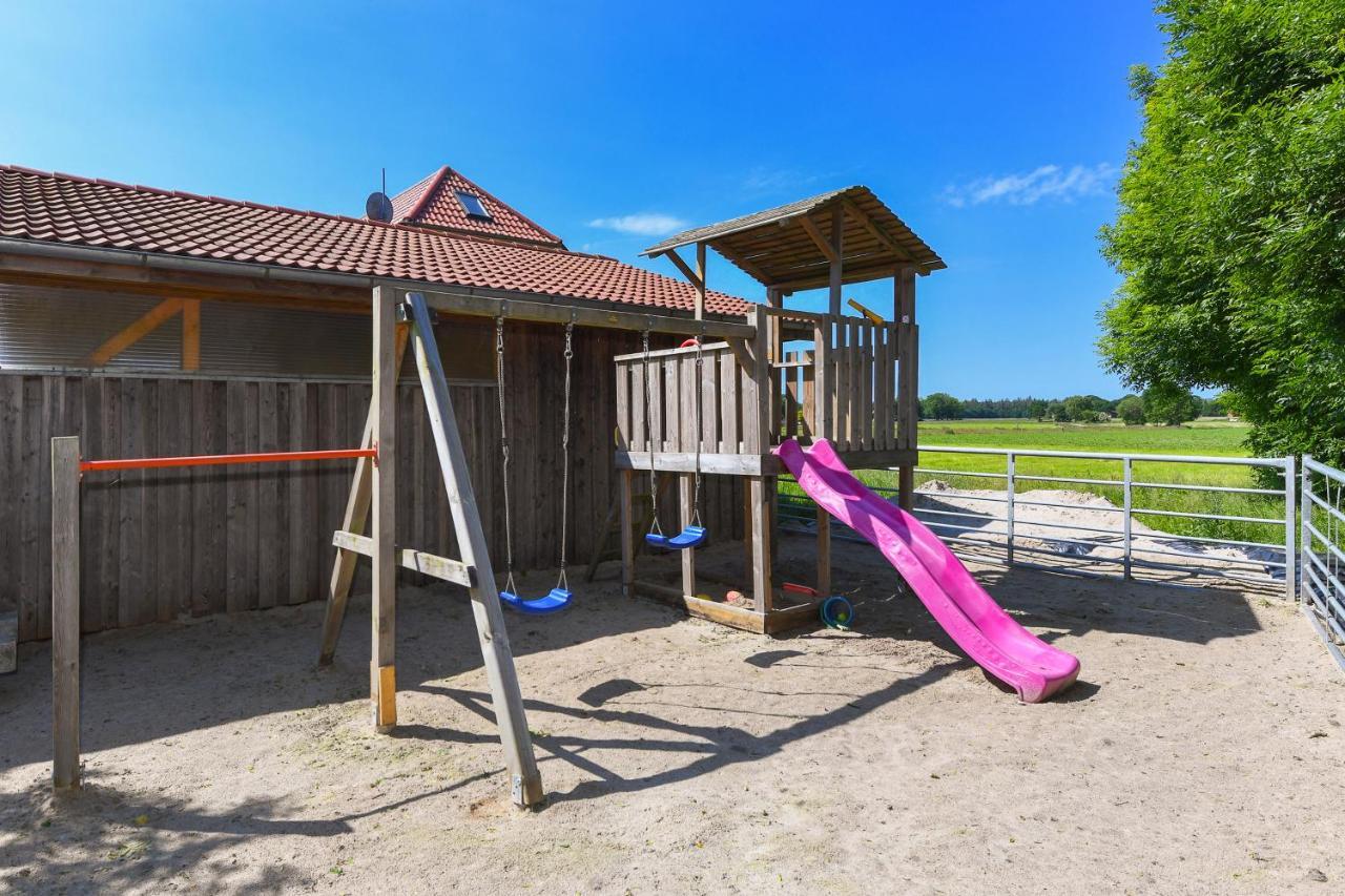Ferienwohnung Mühlenblick auf dem Ferienhof Eschen Moorweg Exterior foto