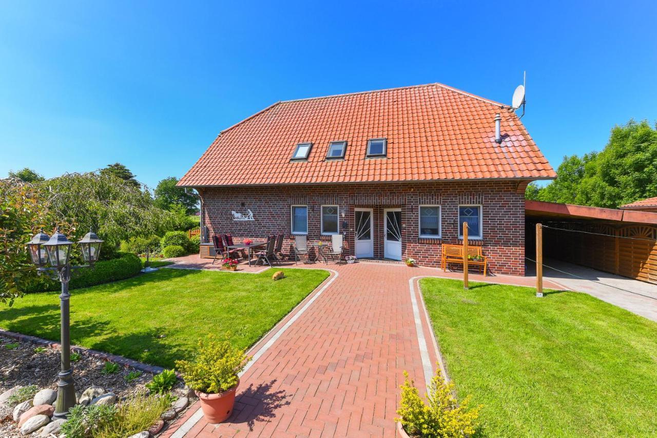 Ferienwohnung Mühlenblick auf dem Ferienhof Eschen Moorweg Exterior foto